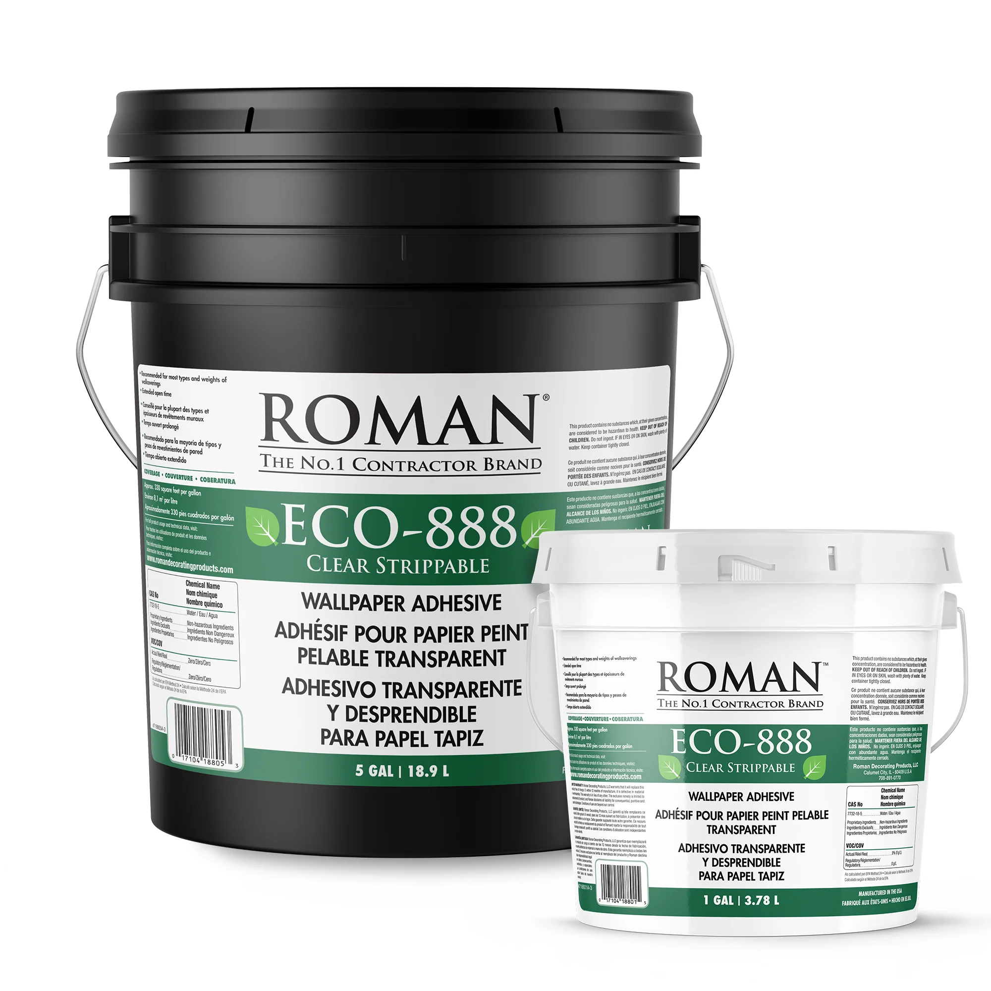 Clear Wallcovering Adhesives